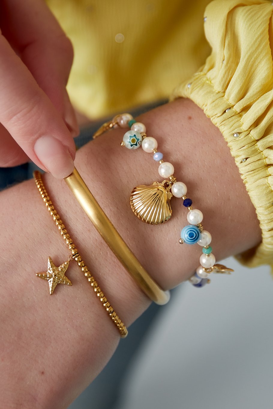 Armband Schildkrötenliebhaber - Blaugoldfarbe Bild2